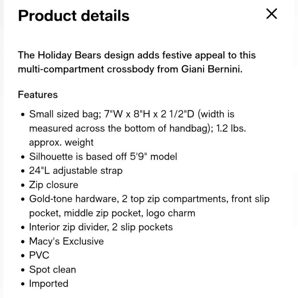 Authentic Giani Bernini Brown Monogram Dasher Bag… - image 6